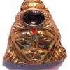 AWAKEN YOUR KUNDALINI Hanuman Chalisa Yantra Kavach Pendant, Panchdhatu with Golden Finish, Approx. 1.25 Inches view 1