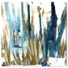 The Oliver Gal Artist Co. Abstract Wall Art Canvas Prints 'Belief' Paint Home Dcor, 16" x 16", Gold, Blue view 1
