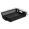 Anbers Black Plastic Storage Baskets, Stackable Office Organizer Trays, 6 Packs view 2