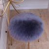 LOVEHOME Australia Sheepskin Seat Cushion,Genuine Wool Seat Cover,Round Fluffy Faux Chair Cushion Plush Seat Pads for Barstool Or Stool-d 40x40cm(16x16inch) view 1
