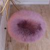 LOVEHOME Australia Sheepskin Seat Cushion,Genuine Wool Seat Cover,Round Fluffy Faux Chair Cushion Plush Seat Pads for Barstool Or Stool-h 40x40cm(16x16inch) view 1