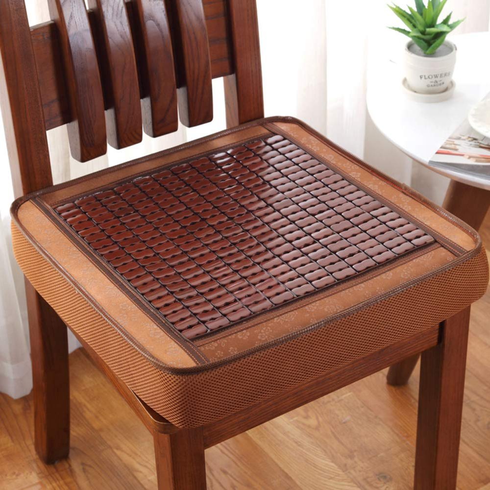 LOVEHOME Memory Foam Chair Cushion,Thick Chair Pad Removable Pain Pressure Relief Square Seat Cushion Floor Pillow Ice Silk-a 40x40x8cm(16x16x3inch)