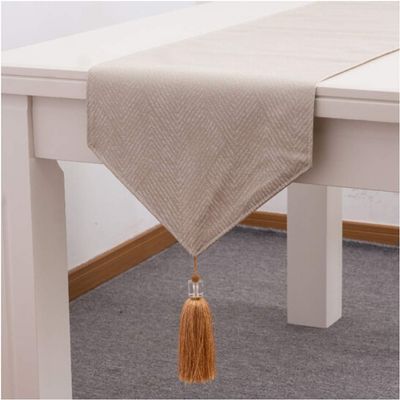 Table Runners AGYH Modern Minimalist Shoe Cabinet Table Flag Strip Table Cloth Table Coffee Table Tablecloth Outdoor Wedding Table mat 35 * 228cm (Color : Taupe, Size : 35 * 228cm)