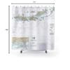 Virgin Gorda to St Thomas Nautical Chart Shower Curtains, 71 x 74 view 3