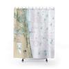 Amelia Island, Atlantic Beach, St Johns River Nautical Chart Shower Curtains, 71 x 74 view 1