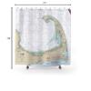 Cape Cod Bay Chart Shower Curtains (13246), 71 x 74 view 3
