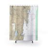 Camden Harbor Nautical Chart Shower Curtains, 71 x 74 view 1