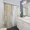 Camden Harbor Nautical Chart Shower Curtains, 71 x 74 view 2