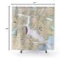 Boston Shower Curtain Boston Harbor Inner Nautical Chart, 71 x 74 view 3