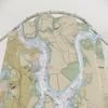 Charleston Harbor Nautical Chart Shower Curtains, 71 x 74 view 3