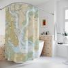 Charleston Harbor Nautical Chart Shower Curtains, 71 x 74 view 4
