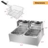 FROTH & FLAVOR Double Tank French Fries Deep Fryer 12 LTR view 4