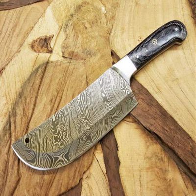 Damascus Steel Custom Handmade 13.00" Damascus Chef Cleaver Knife