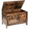 HOOBRO Toy Box, Retro Wooden Look Storage Chest with Safety Hinge, Entryway Storage Bench Supports 220 lb, 29.9 x 15.7 x 18.9 Inches Toy Chest Organizer, Easy Assembly (Rustic Brown) BF75CW01G1 view 1