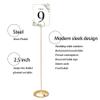 HOHIYA 12 Pack Gold Table Number Holders 12 Inch Metal Place Card Holders for Wedding Reception Table Numbers Photo Menu Display Sturdy Steel Base,Elegant Party & Restaurant Decor view 3