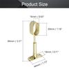 MroMax Shower Curtain Rods Wardrobe Pipe Lever Wall Mounted Support Bracket Suitable Pipe Diameter 0.63" x 1.18" Golden Tone 6pcs view 2
