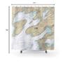 Chaumont & Black River Bays with Chaumont Harbor Nautical Chart Shower Curtains, 71 x 74 view 3