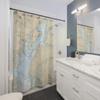 Chesapeake Bay C&D Canal Entrance Nautical Chart Shower Curtains, 71 x 74 view 2