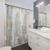 Narragansett Bay & Newport Harbor Nautical Chart Shower Curtains, 71 x 74 view 2