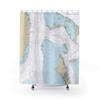 Bahamas Gulf Stream Crossing Nautical Chart Shower Curtains, 71 x 74 view 1