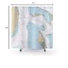 Bahamas Gulf Stream Crossing Nautical Chart Shower Curtains, 71 x 74 view 3