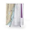 Barnegat Bay Nautical Chart Shower Curtains, 71 x 74 view 1