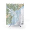St Helena Sound & Edisto Island Nautical Chart Shower Curtains, 71 x 74 view 1