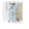 Anna Maria Island & St Pete Nautical Chart Shower Curtains, 71 x 74 view 3