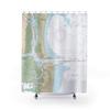 Amelia Island Fernandina Beach & Cumberland Island Nautical Chart Shower Curtains, 71 x 74 view 1