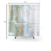 Amelia Island Fernandina Beach & Cumberland Island Nautical Chart Shower Curtains, 71 x 74 view 3