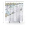 Block Island Sound Nautical Chart Shower Curtains, view 3