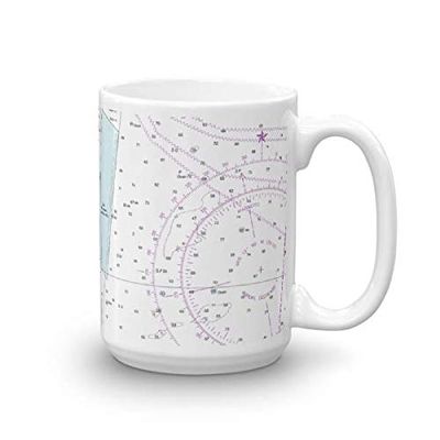 Chart Mugs Mantoloking North Barnegat Bay, 15oz - NOAA Nautical Charts