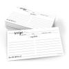 321Done Small Recipe Cards (Set of 50) From the Kitchen Of 3x5 Black and White Minimalist for Wedding, Bridal Shower Double-Sided - Made in USA view 1