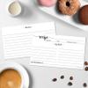 321Done Small Recipe Cards (Set of 50) From the Kitchen Of 3x5 Black and White Minimalist for Wedding, Bridal Shower Double-Sided - Made in USA view 3
