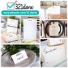 321Done Small Recipe Cards (Set of 50) From the Kitchen Of 3x5 Black and White Minimalist for Wedding, Bridal Shower Double-Sided - Made in USA view 4