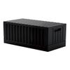 b.c.l Storage Box, Container Box, 1.5 gal (45 L) with Lid, Assembleable, Outdoor, Black view 1