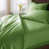 Comfort Bed Store Ultra Soft Silky Satin 8 Piece (1 Flat Sheet + 1 Fitted Sheet with 18 inches Deep Pocket+ 1 Comforter + 1 Duvet Cover + 4 Pillow Cases) Comforter Set,Sage, Cal-King view 2