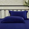 Comfort Bed Store Ultra Soft Silky Satin 8 Piece (1 Flat Sheet + 1 Fitted Sheet with 18 inches Deep Pocket+ 1 Comforter + 1 Duvet Cover + 4 Pillow Cases) Comforter Set,Navy Blue, Queen view 2