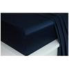 Comfort Bed Store Ultra Soft Silky Satin 8 Piece (1 Flat Sheet + 1 Fitted Sheet with 18 inches Deep Pocket+ 1 Comforter + 1 Duvet Cover + 4 Pillow Cases) Comforter Set,Navy Blue, Queen view 3