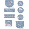 Display of 40 Basic Screenprinted Patches for Ironing - REF.6455 view 1