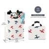 Blueangle 22.7" Colorful Airplanes Laundry Baskets Collapsible Waterproof Laundry Hampers Household Organizer Baskets with Handles view 2