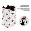 Blueangle 22.7" Colorful Airplanes Laundry Baskets Collapsible Waterproof Laundry Hampers Household Organizer Baskets with Handles view 3