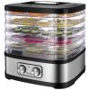 OSTBA Food Dehydrator, Dehydrator for Food and Jerky, Fruits, Herbs, Veggies, Temperature Control Electric Food Dryer Machine, 5 BPA-Free Trays Dishwasher Safe, 240W, Recipe Book Included view 1