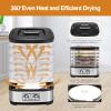 OSTBA Food Dehydrator, Dehydrator for Food and Jerky, Fruits, Herbs, Veggies, Temperature Control Electric Food Dryer Machine, 5 BPA-Free Trays Dishwasher Safe, 240W, Recipe Book Included view 3
