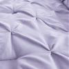 HNU 7 Piece Pintuck Comforter Set Cal King, Pinch Pleated Classic Contemporary Elegant Textured Decorative Lavender Bedding Warm Soft Cozy Comfy Microfiber Fabric view 3