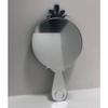 Round Hand Held Mirror, 10 X 4 In, Engraved, Arts & Crafts Acrylic view 3