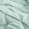 HNU 7 Piece Pintuck Comforter Set Queen, Pinch Pleated Classic Contemporary Elegant Textured Decorative Sea Foam Green Bedding Warm Soft Cozy Comfy Microfiber Fabric view 3