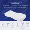 Back Support Systems Knee-T Memory Foam Leg Pillow Patented - Best Side Sleeper Pillow for Back Pain Relief, Hip and Sciatica Pain, Side Sleepers (Standard) view 2