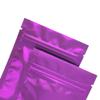 QQ Studio Pack of 100 Matte/Glossy Color Stand-Up Foil Resealable Zipper Pouches (3.3" x 5.1", Matte Purple) view 3