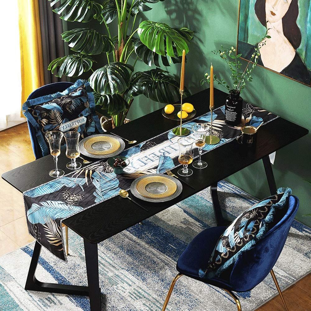 Table Runners AGYH Pastoral Coffee Table Table Flag Fabric Long Home Shoe Cabinet TV Cabinet Luxury Modern Tablecloth 30 * 120cm (Size : 30 * 120cm)